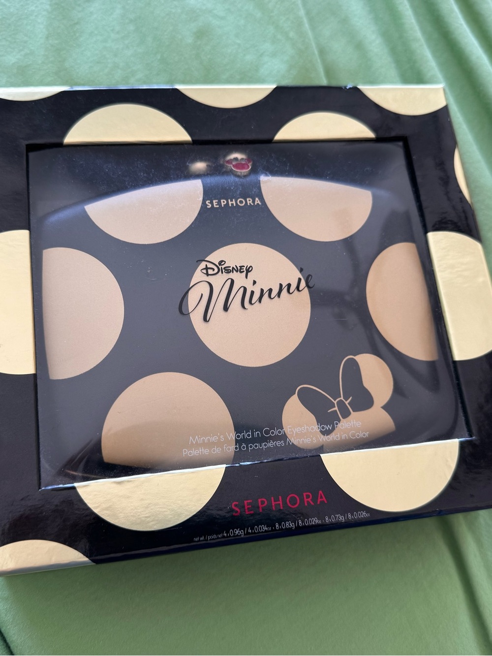 2016 Sephora Disney Minnie Eyeshadow Palette - Black & Gold Limited Edition